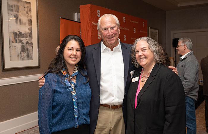 Paul Greenberg '65, Alexis Greenberg '03, and Mary Anagnost '86
